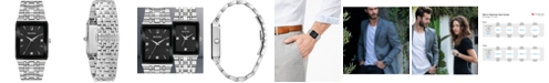 Bulova Men's Futuro Diamond Accent Stainless Steel Bracelet Watch 30x45mm